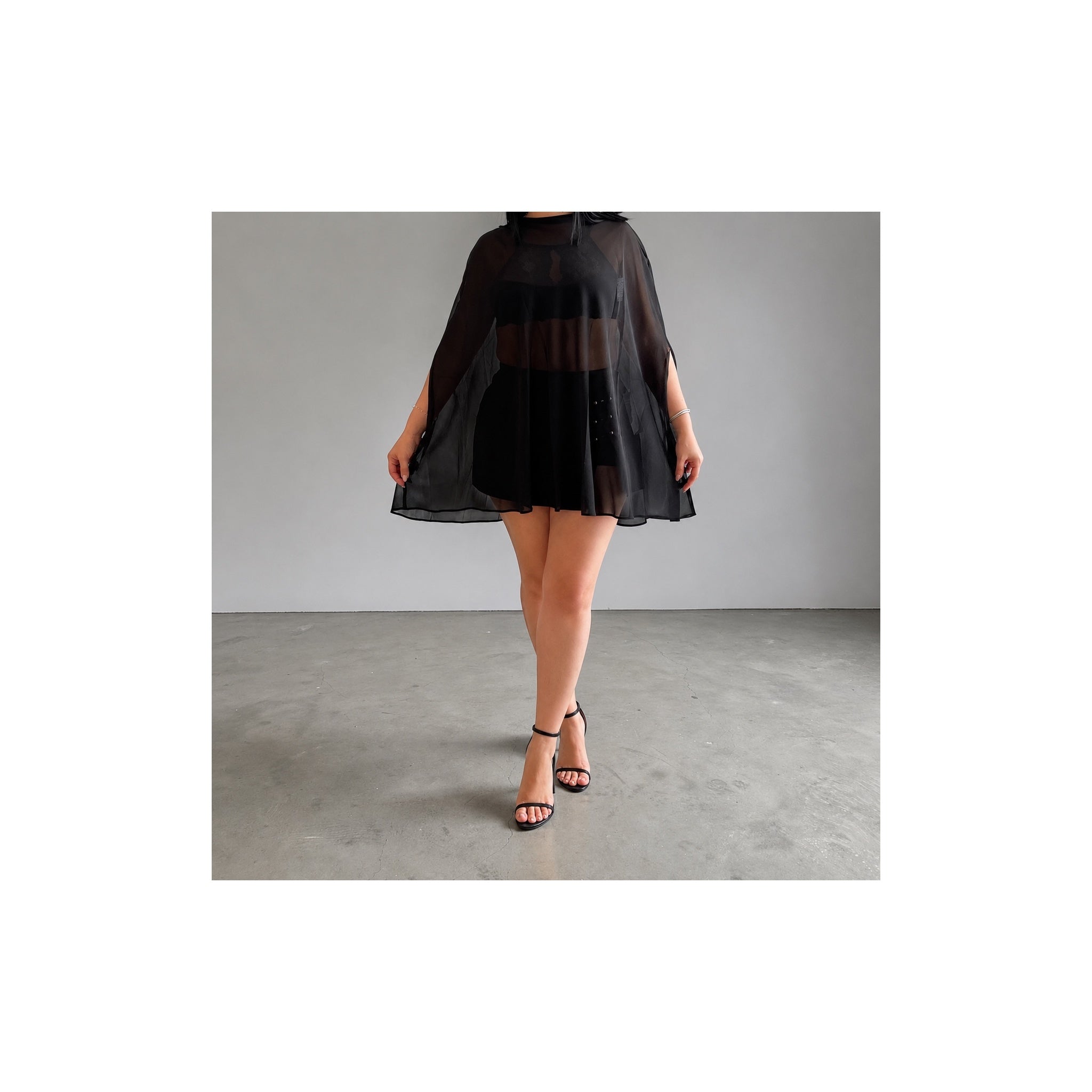 Sheer Cape Top