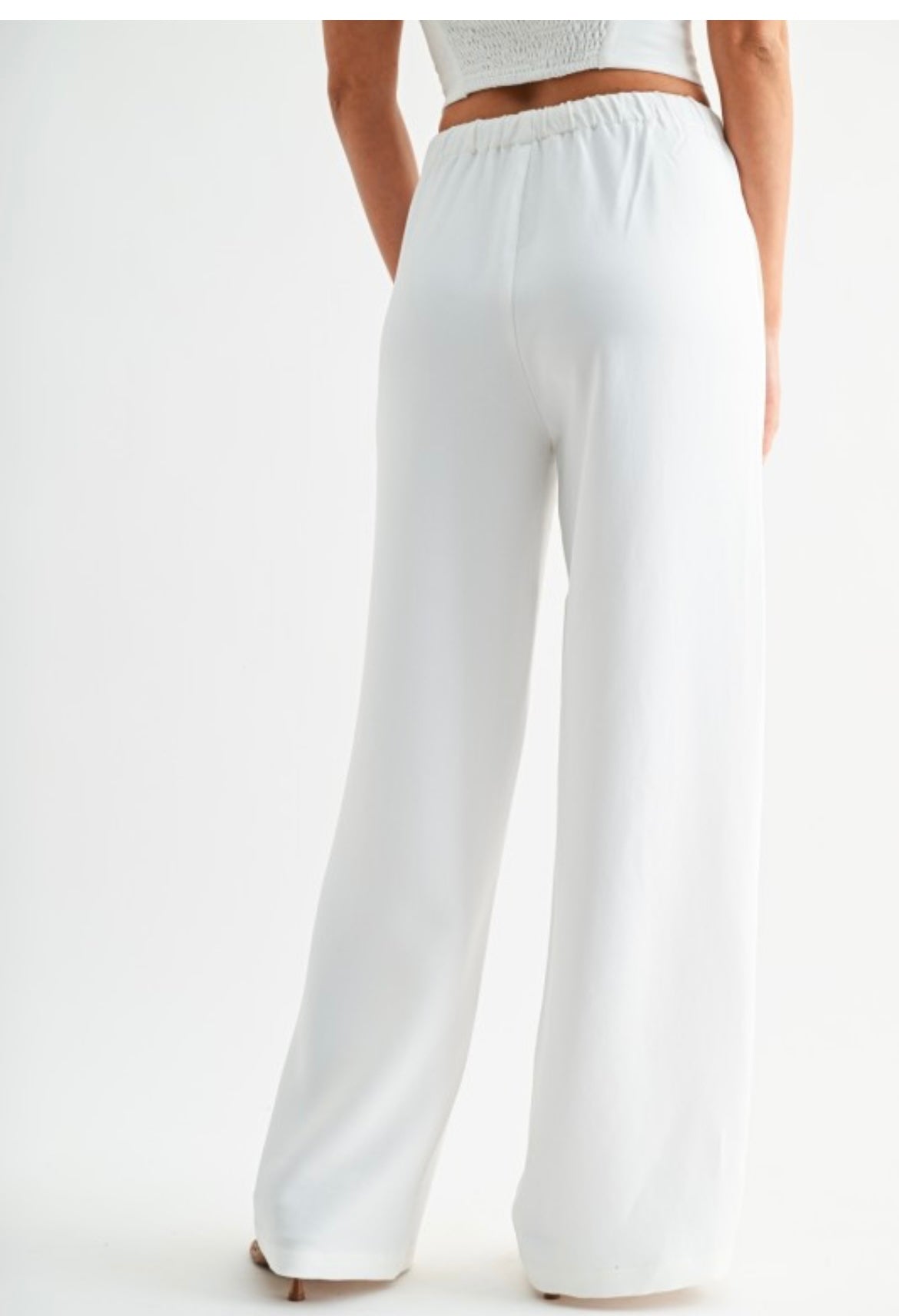 White Wide Leg Pant
