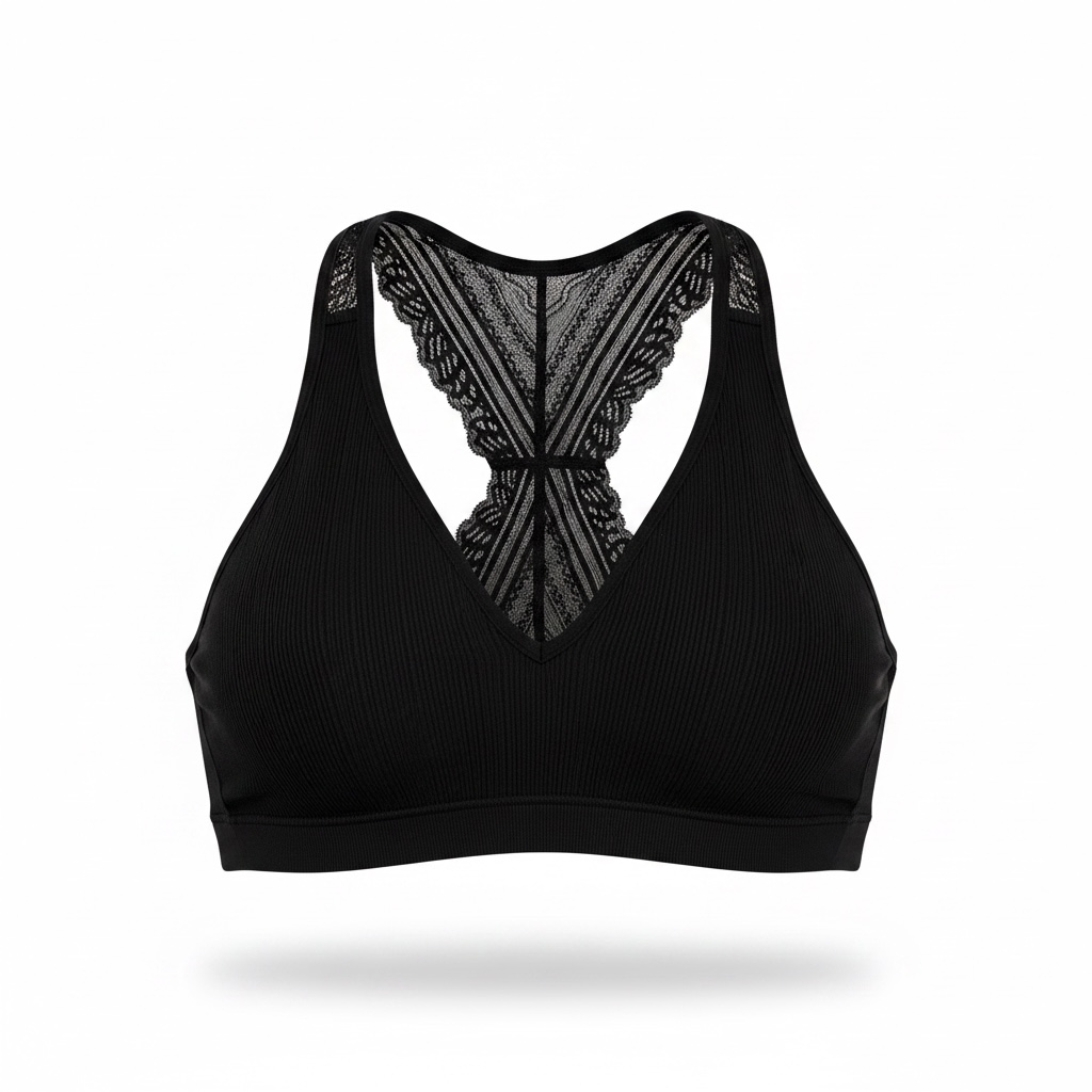 Black Racerback Bralette