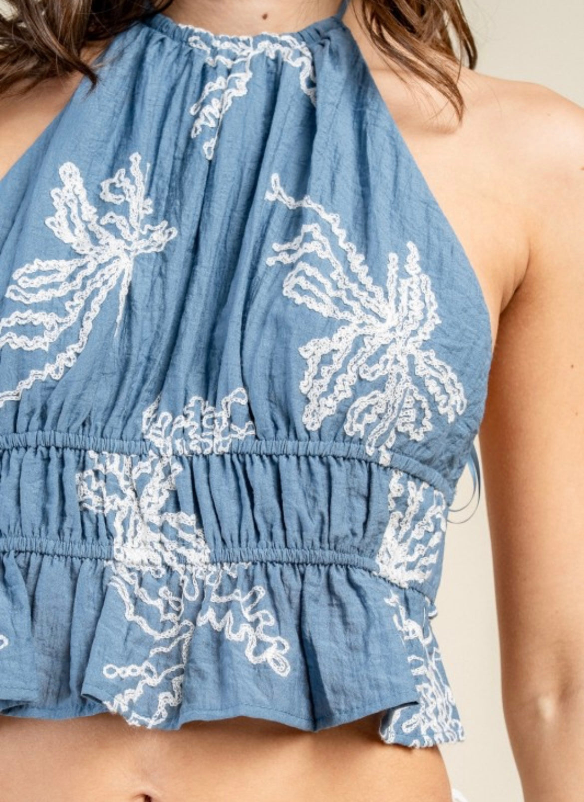 Open Back Crop Top