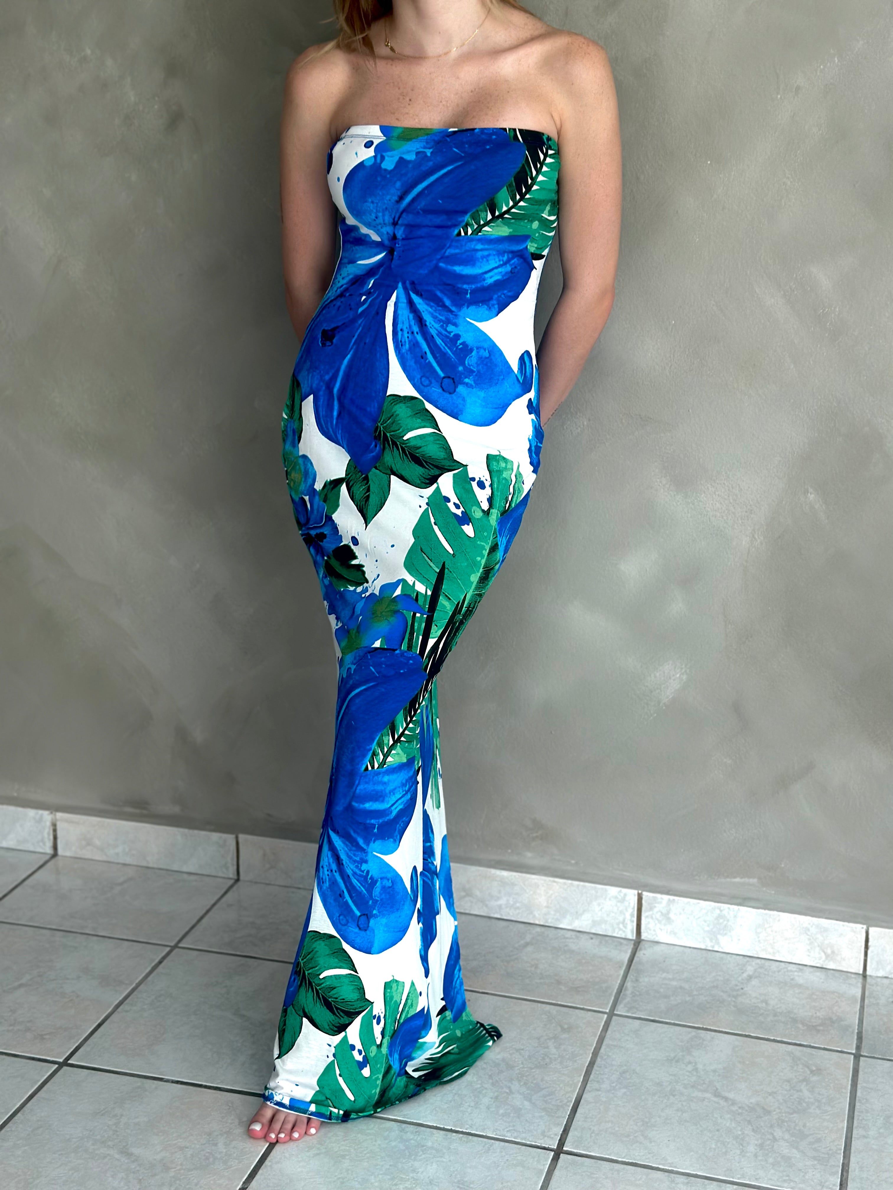 TROPICAL MAXI DRESS
