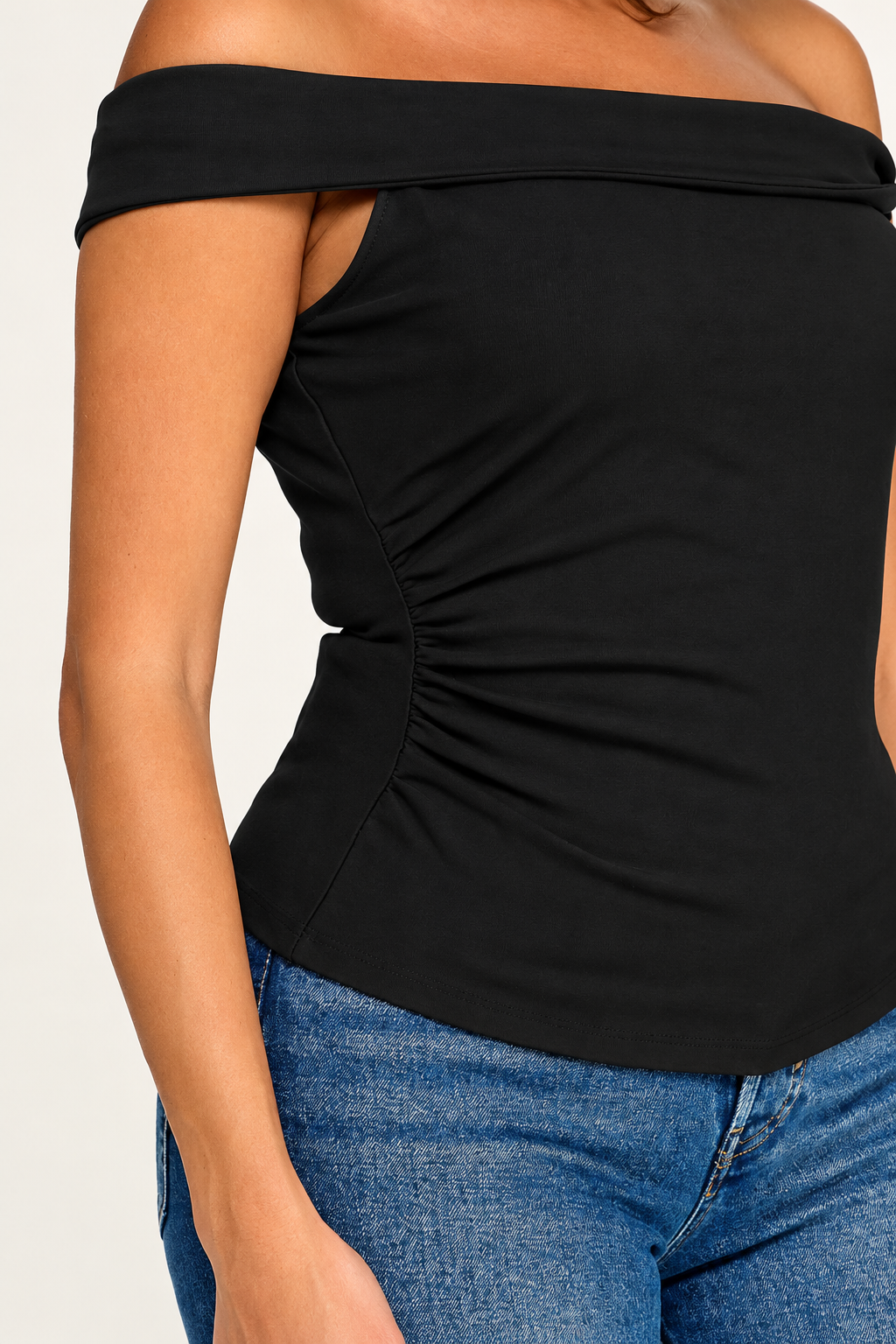 Black Off Shoulder Top