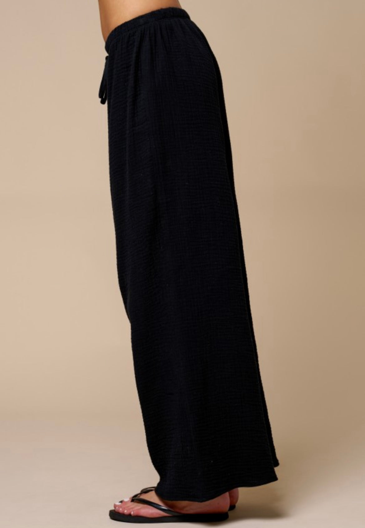 Black Cotton Pant
