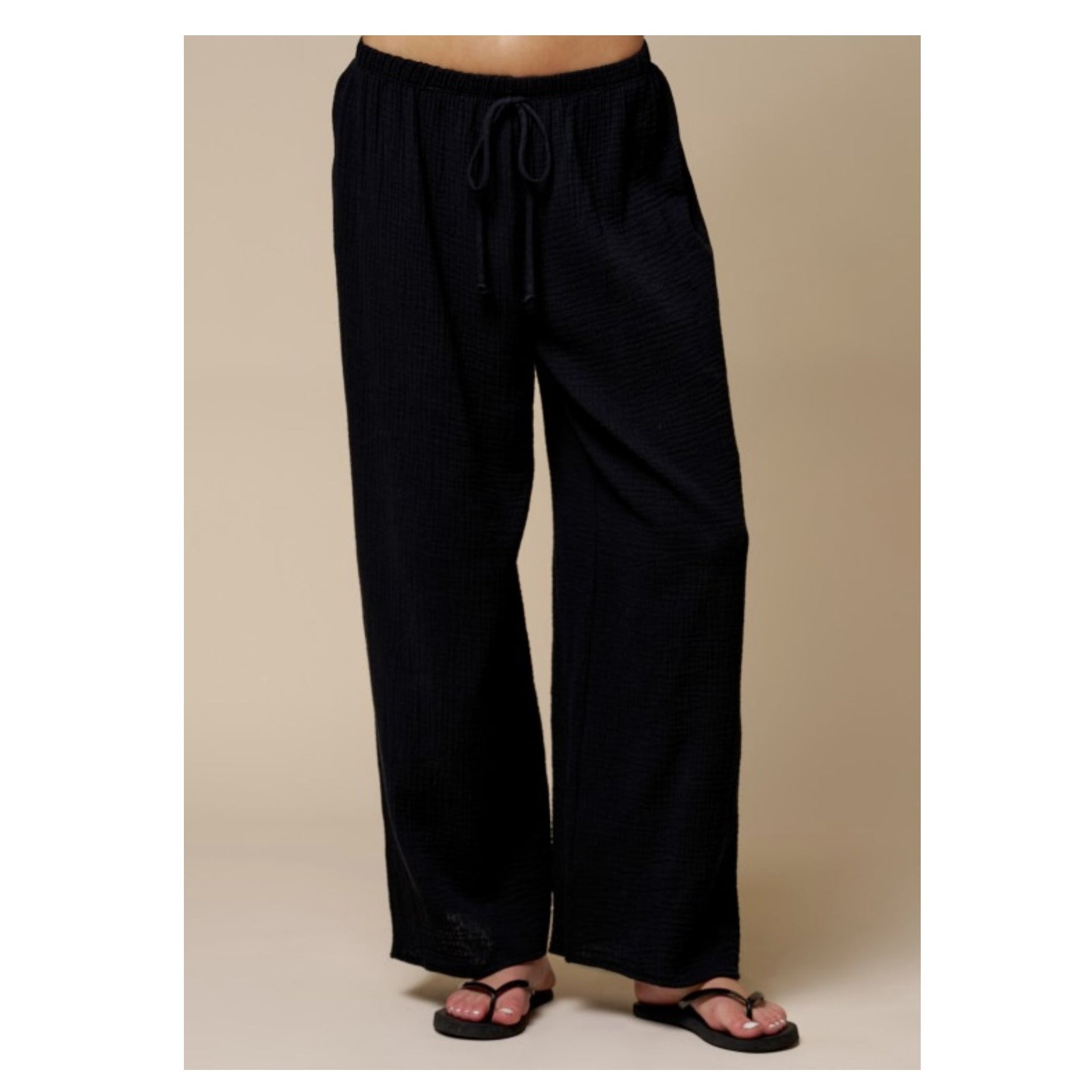 Black Cotton Pant
