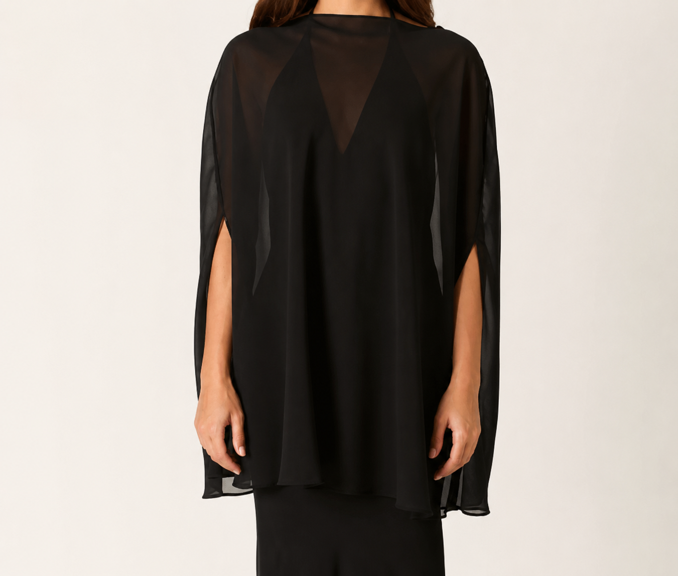Sheer Cape Top