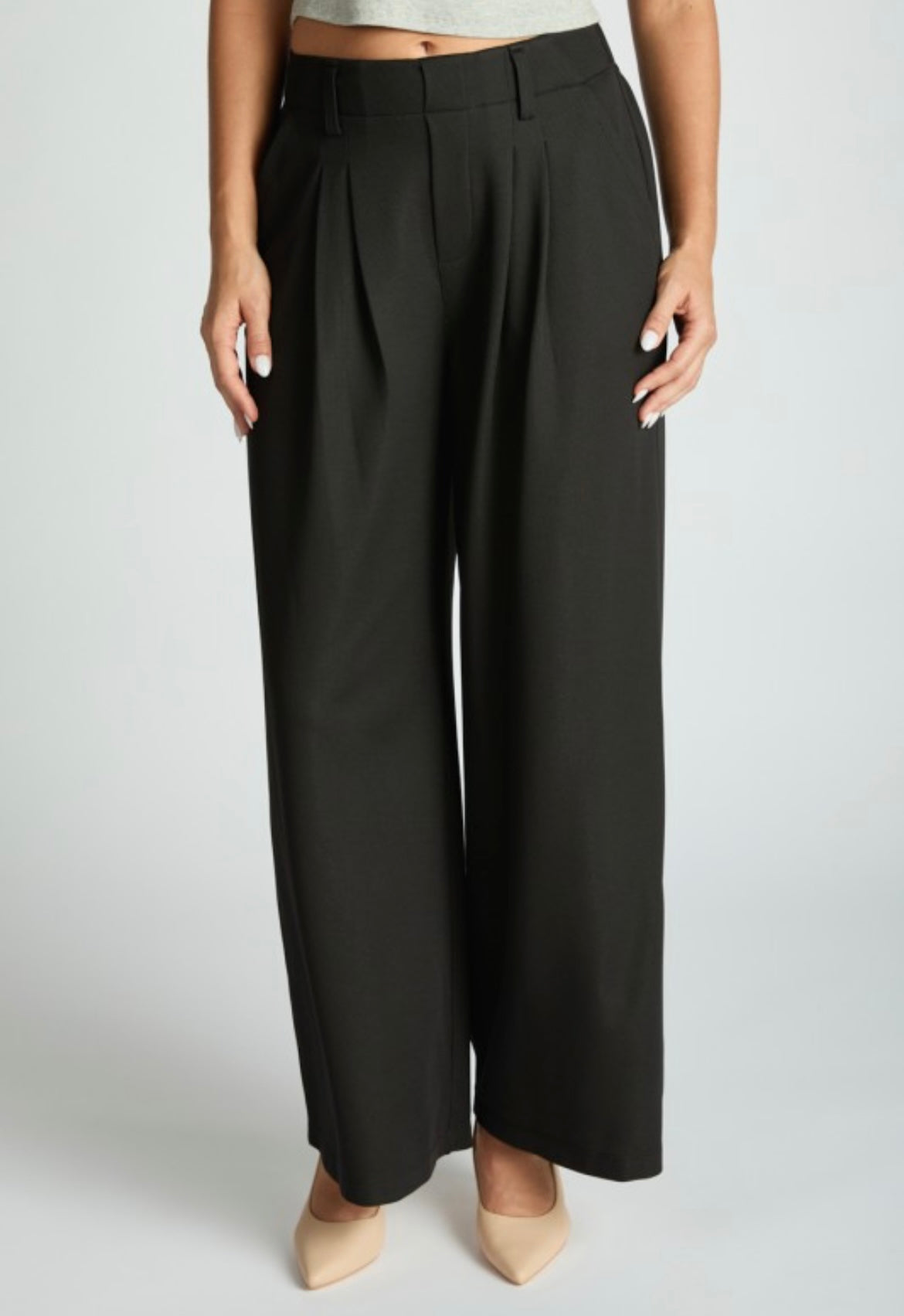 Black Wide Leg Trouser
