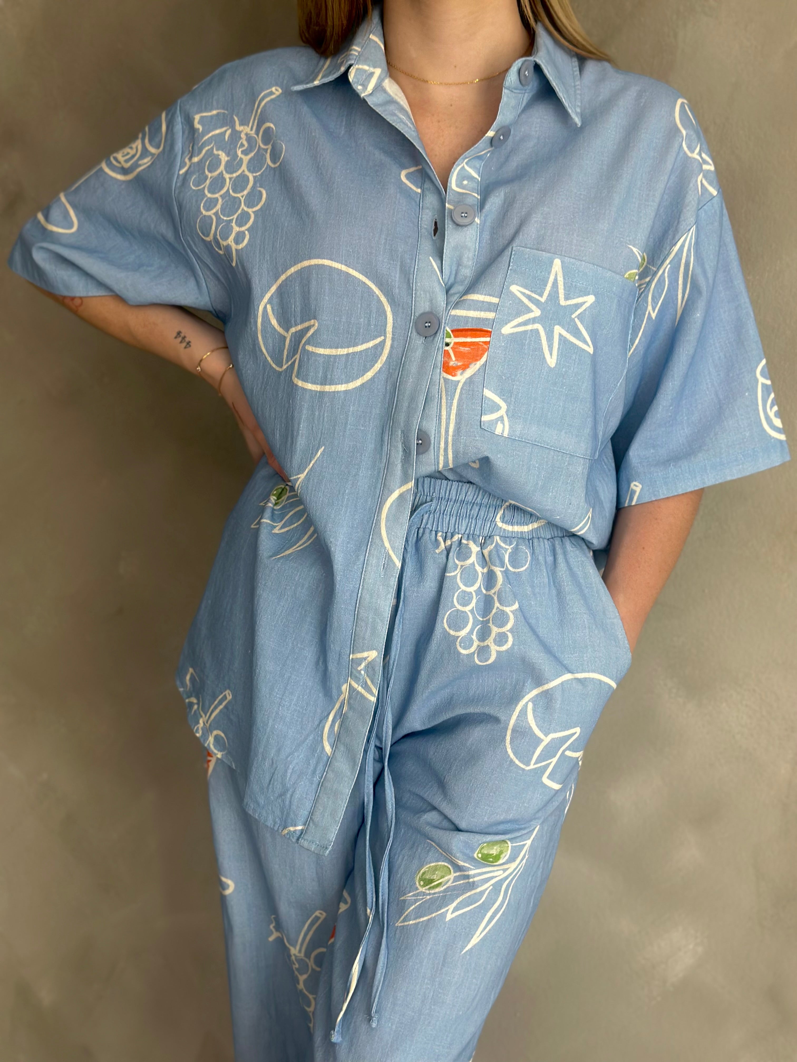 COCKTAIL BUTTON SHIRT