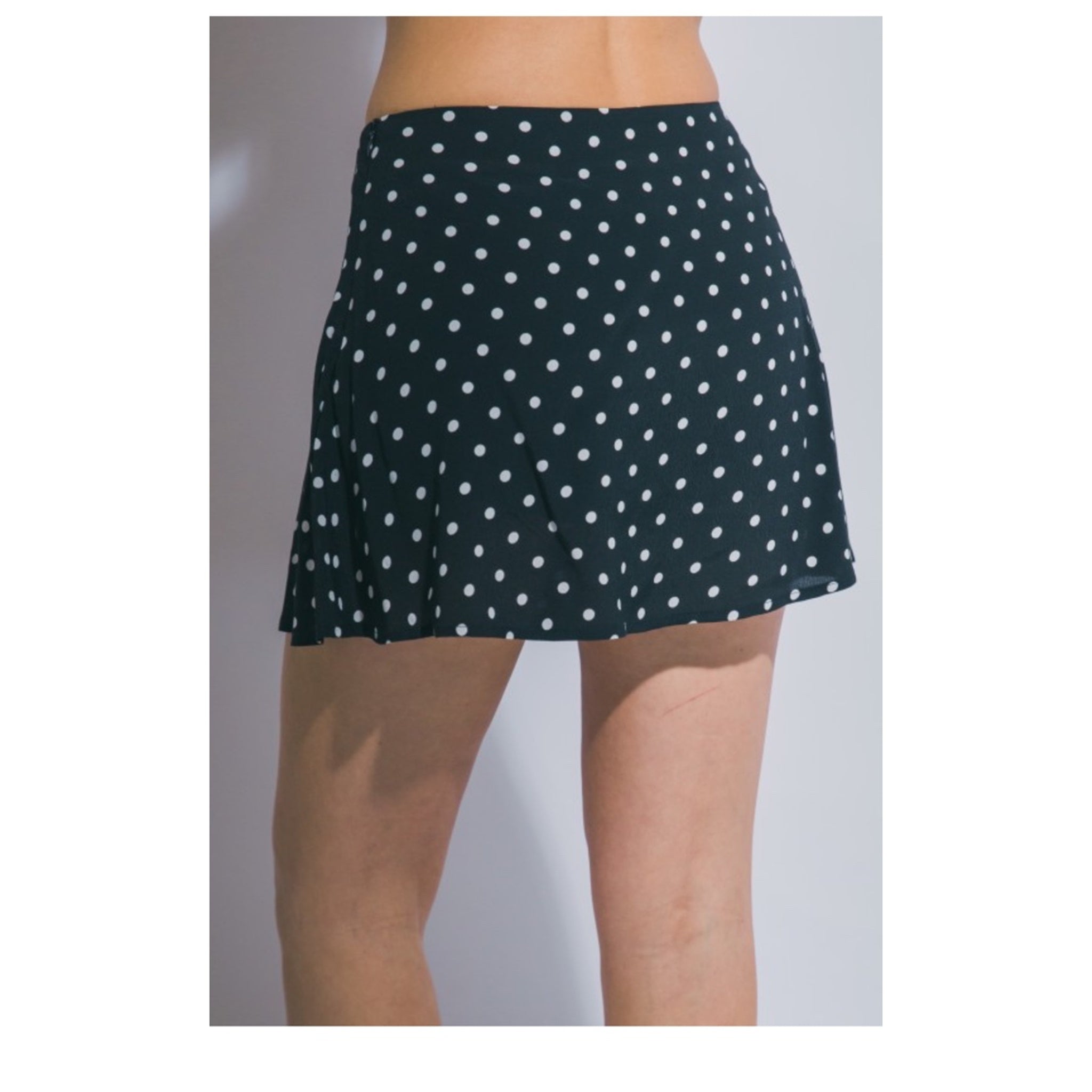 Polka Dot Mini Skort