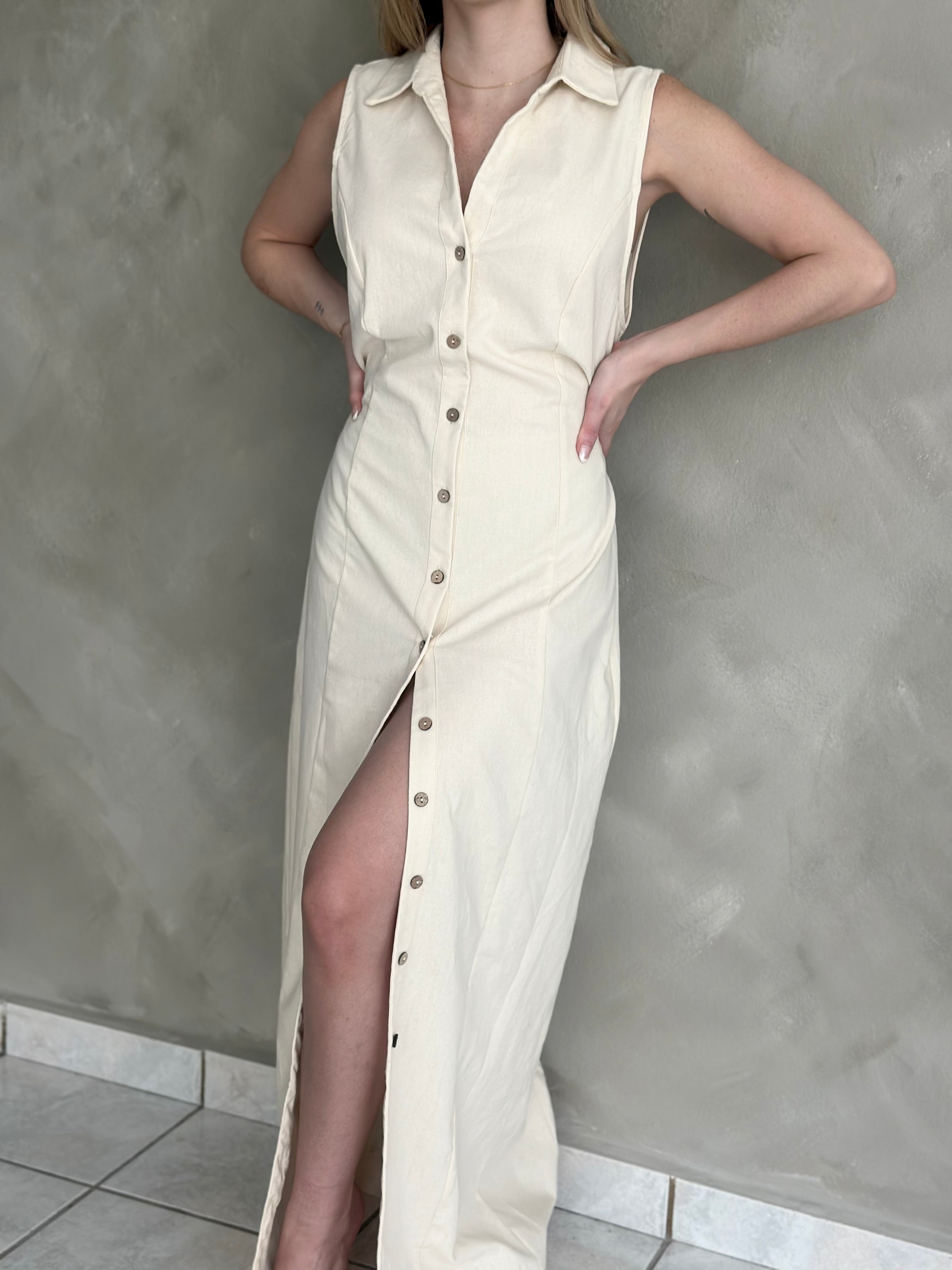 BUTTON UP DRESS