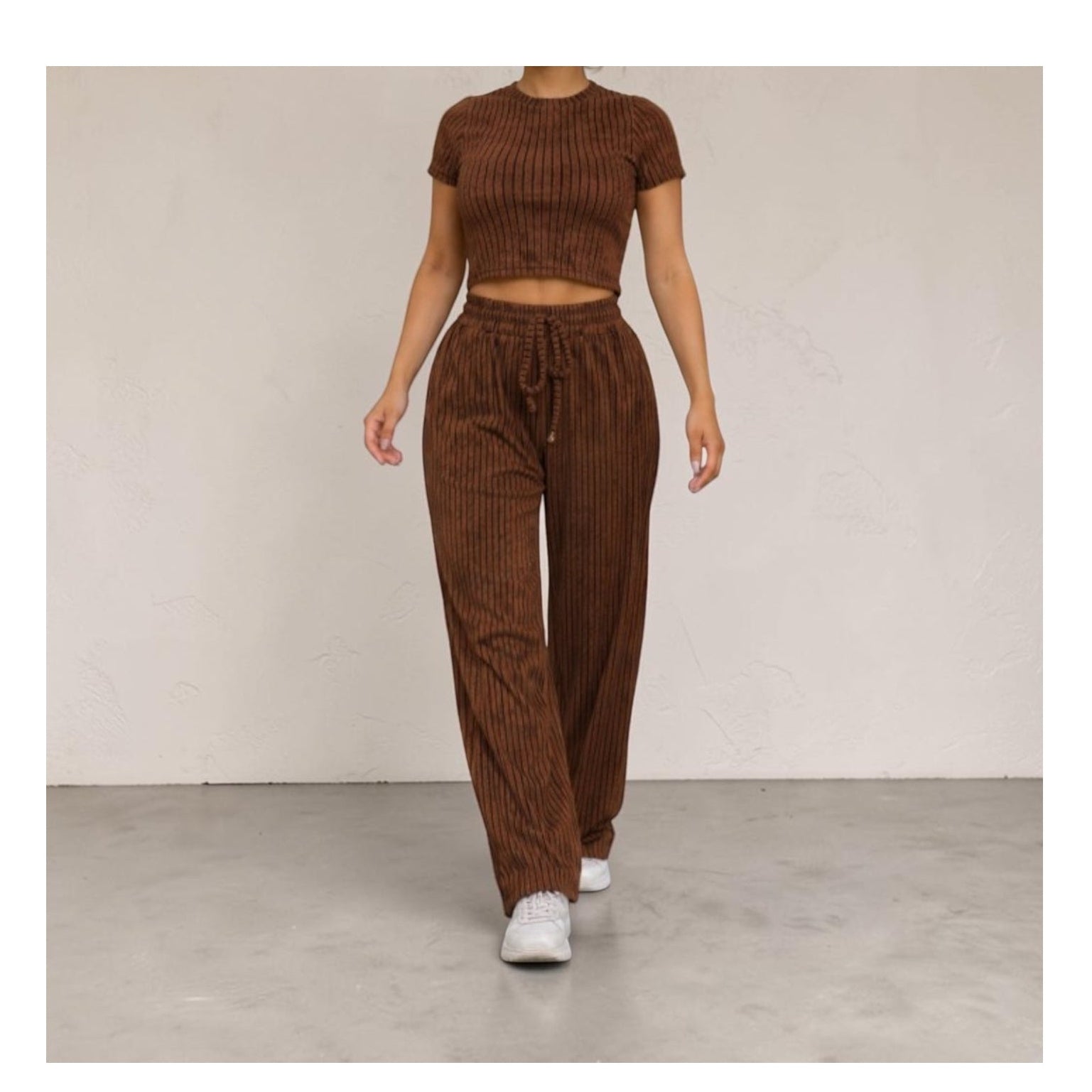 Mocha/Black Striped Set