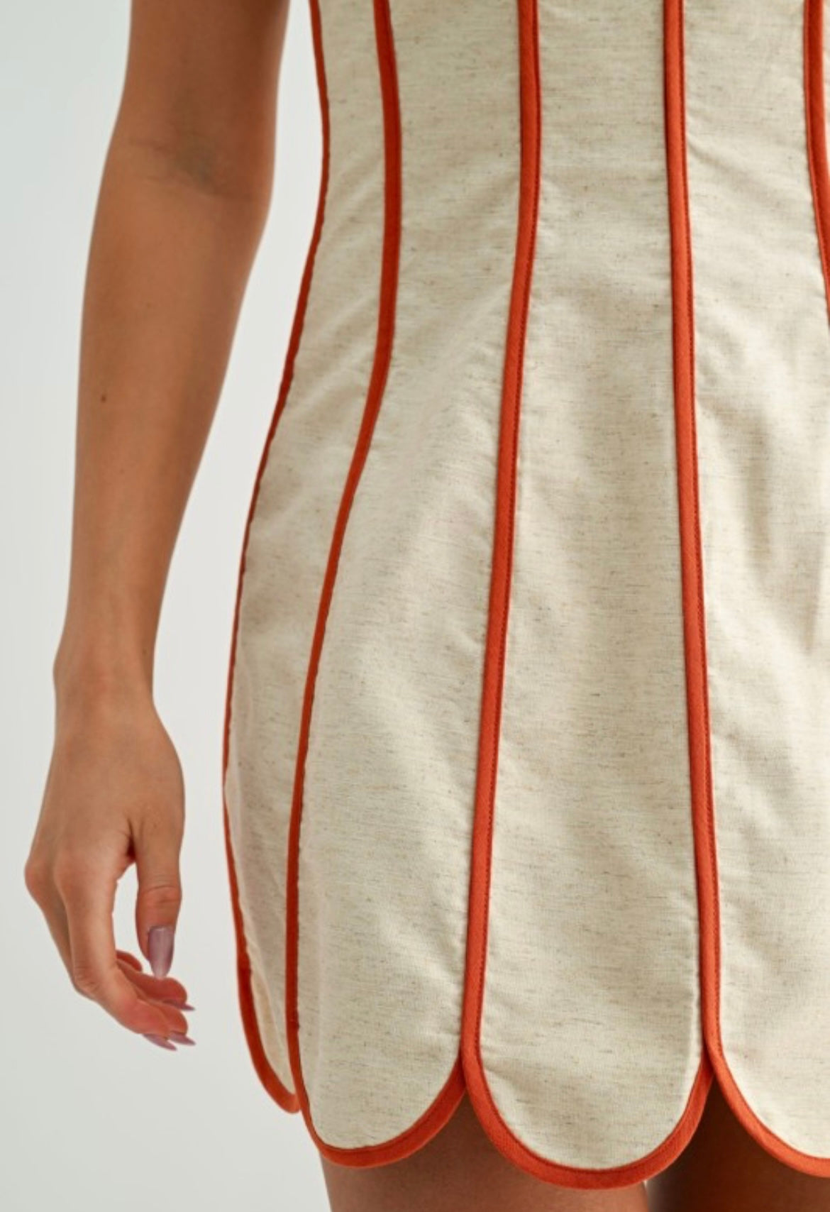Beige Petal Dress