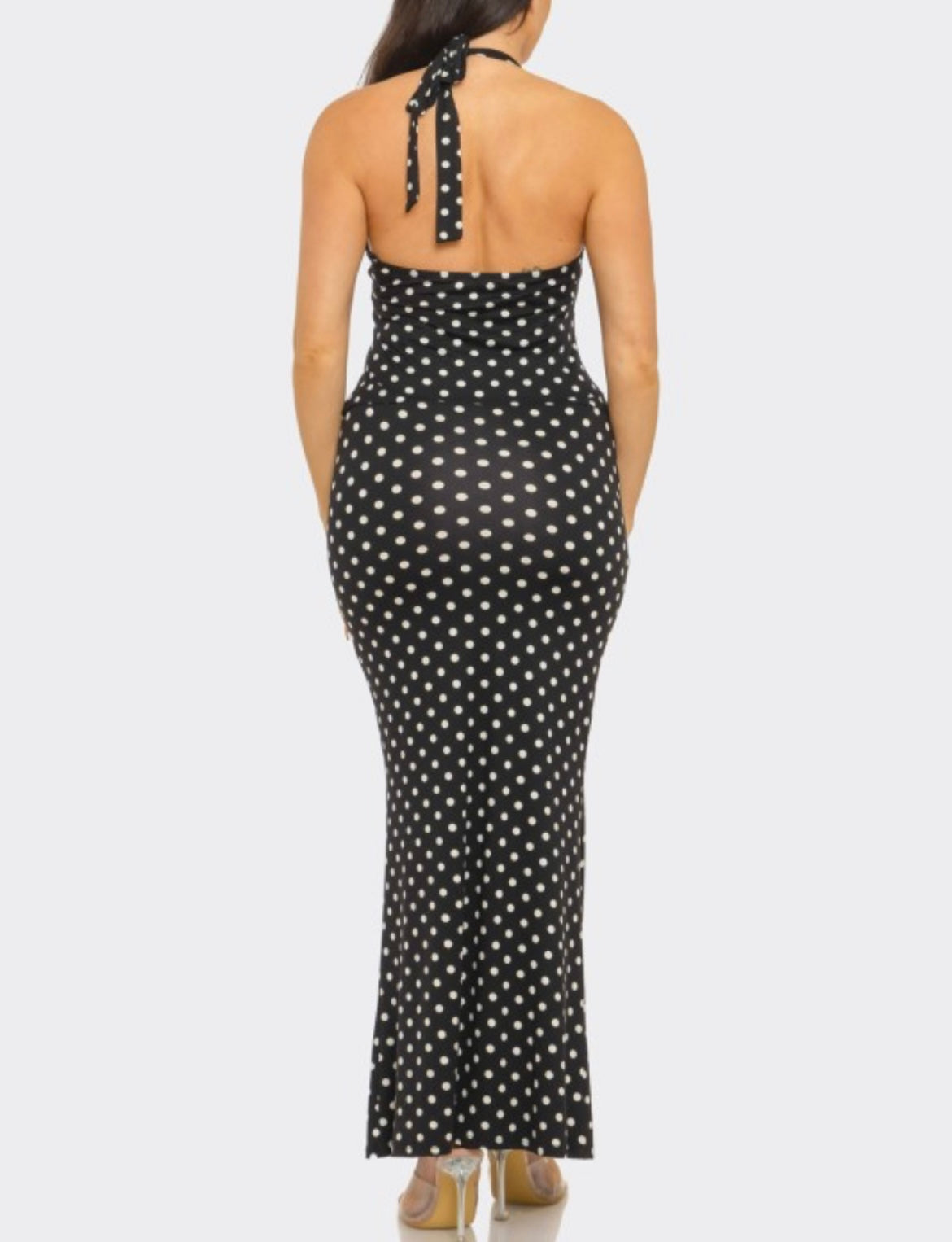 Polka Dots Top and Skirt Set