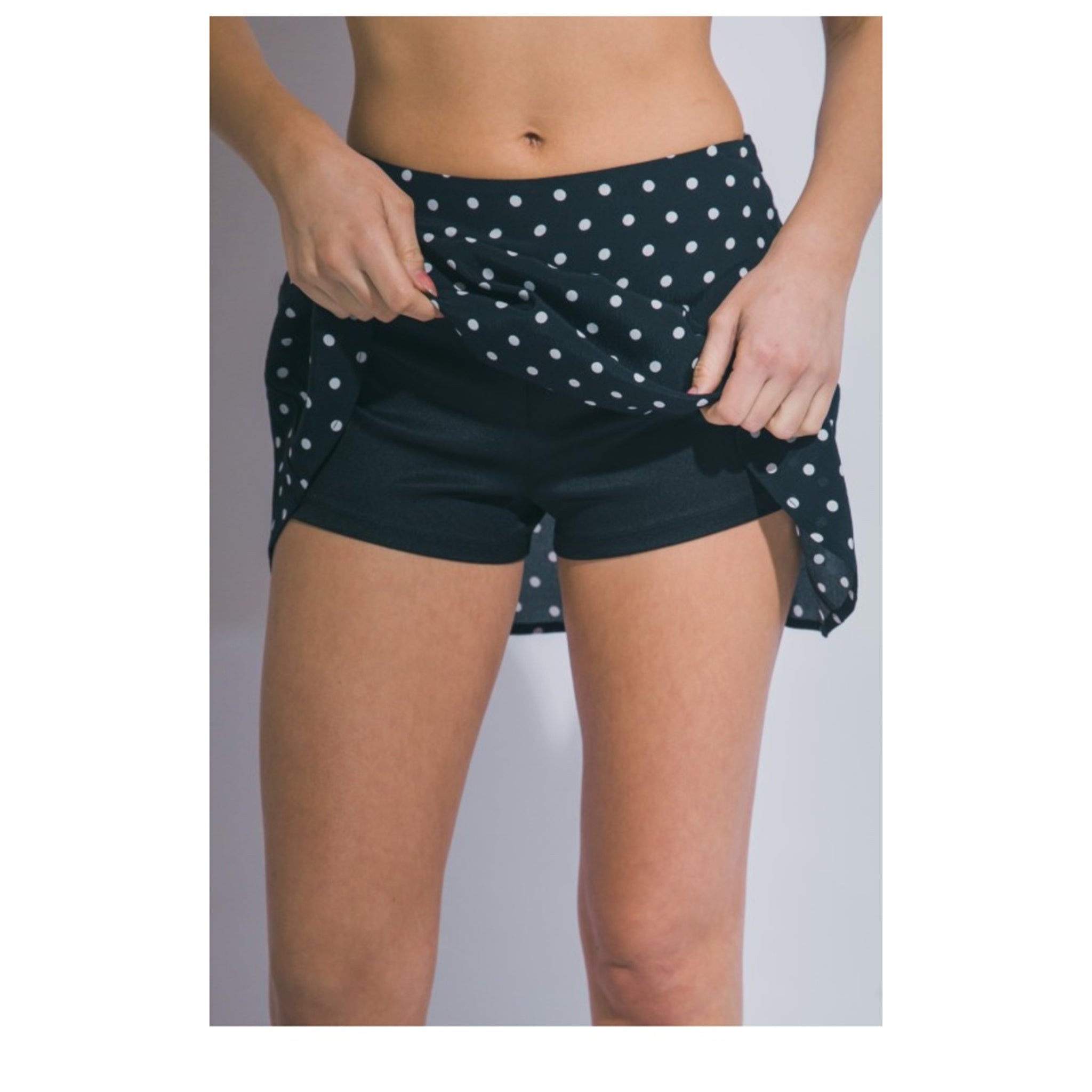 Polka Dot Mini Skort