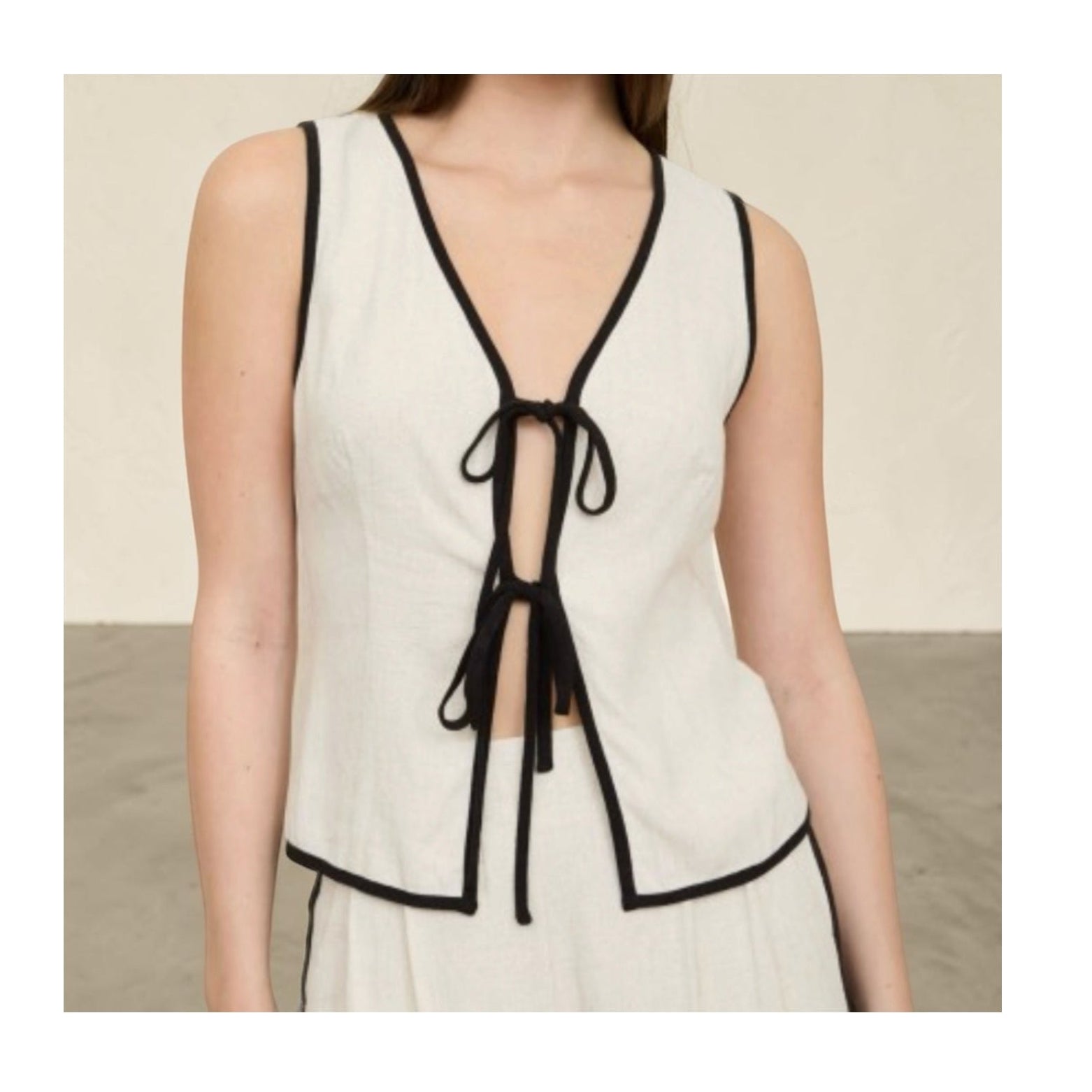 Linen Tie Top