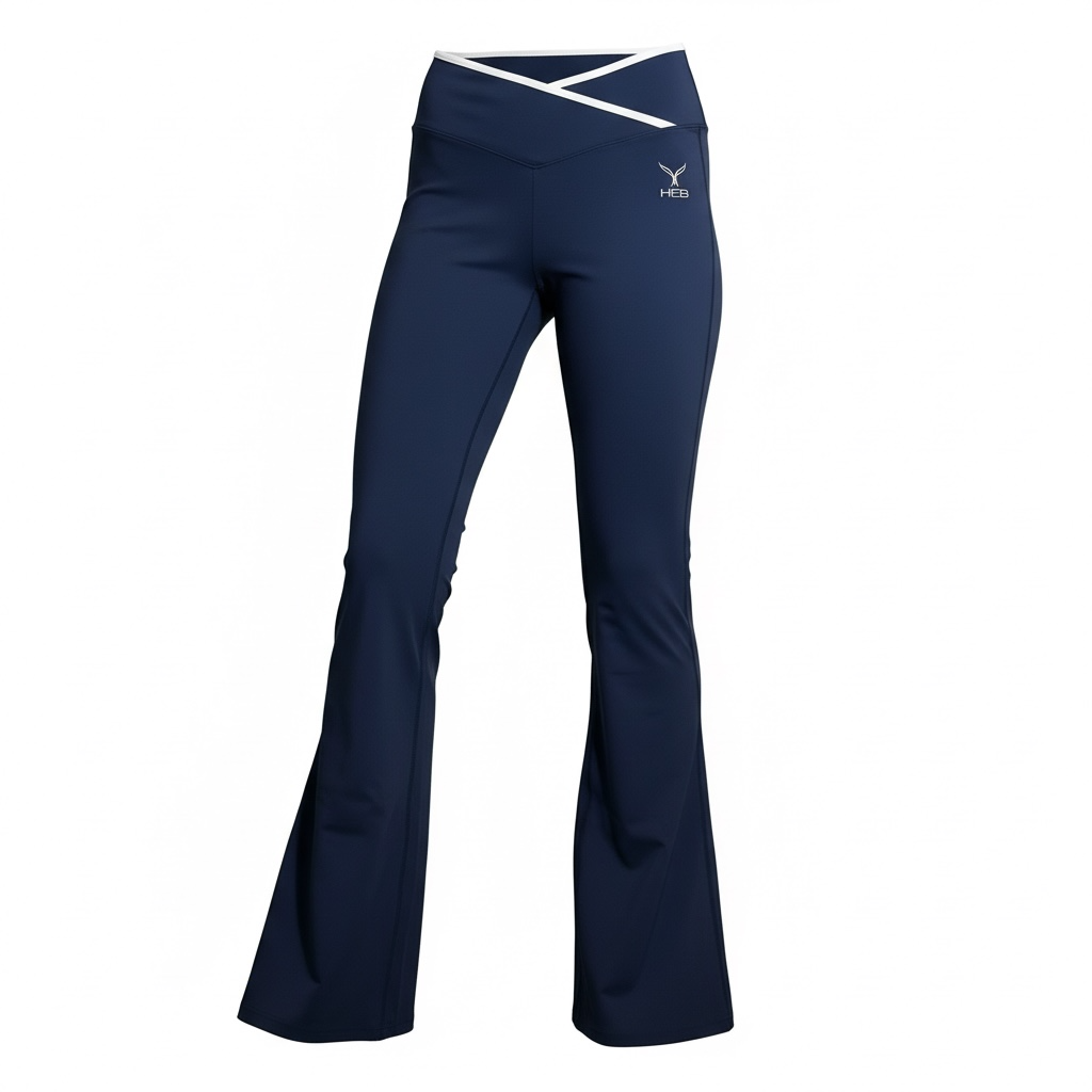 HEB NAVY ACTIVE FLARE PANT