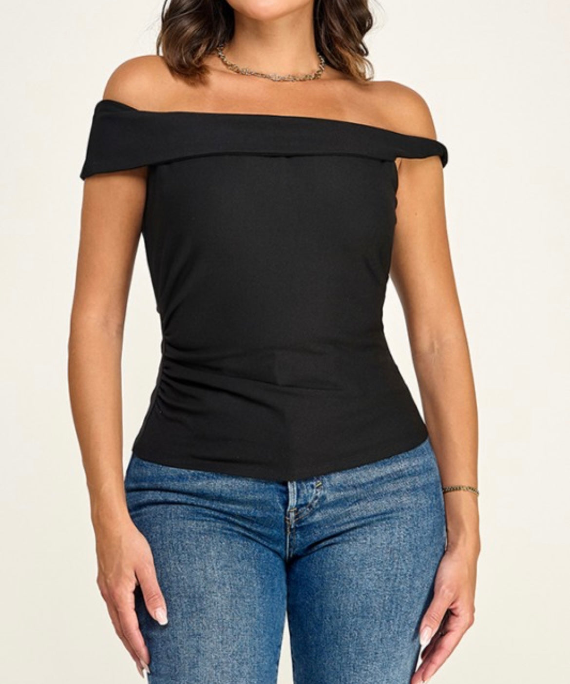 Black Off Shoulder Top