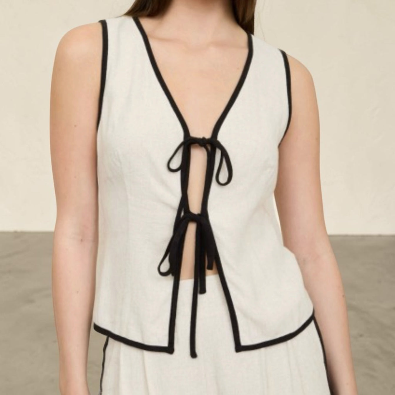 Linen Tie Top