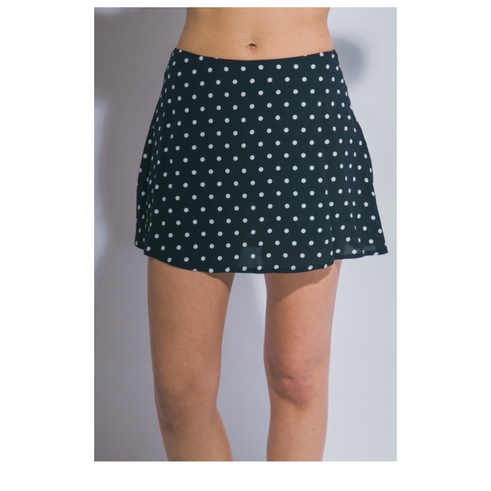 Polka Dot Mini Skort