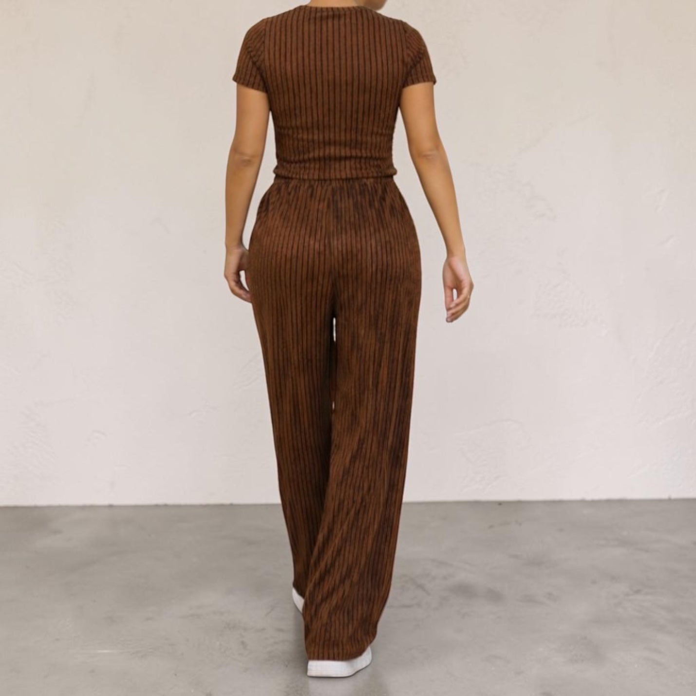 Mocha/Black Striped Set
