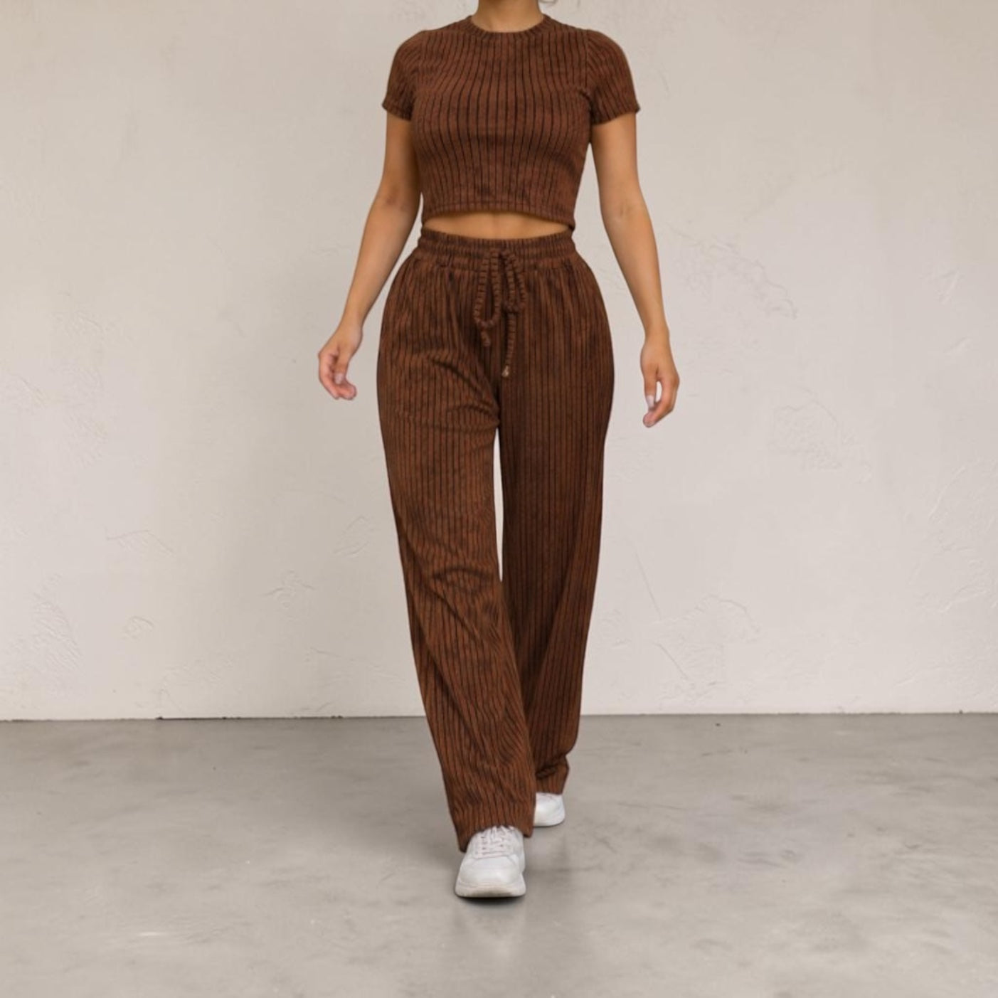 Mocha/Black Striped Set