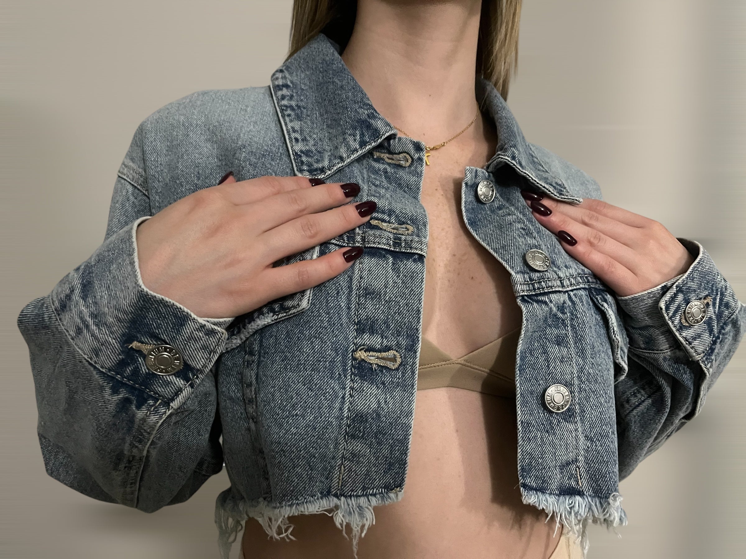 DENIM CROP JACKET