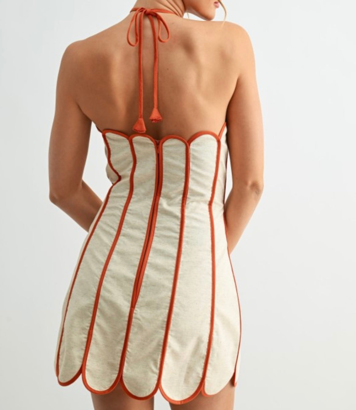Beige Petal Dress