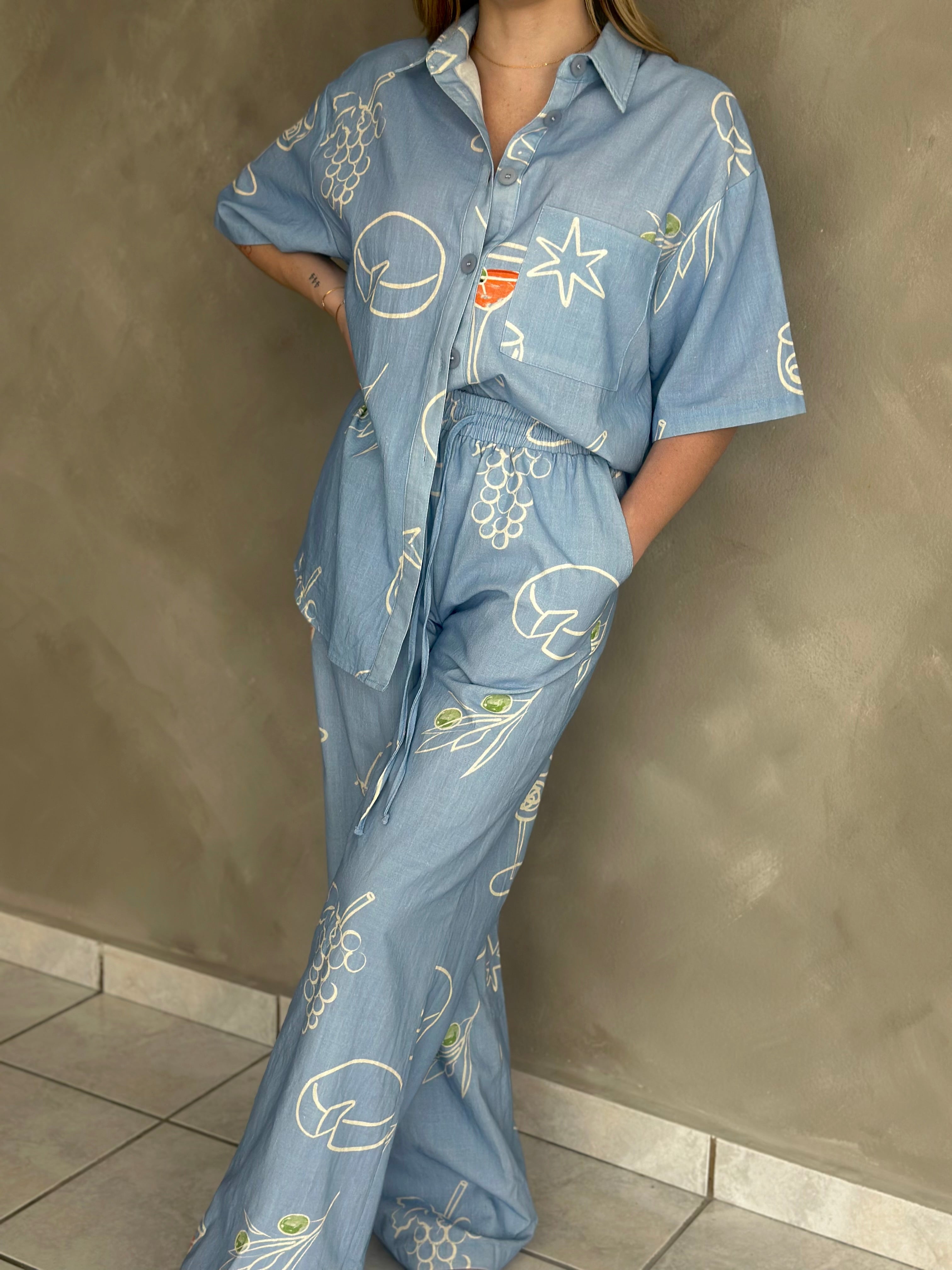 COCKTAIL BUTTON SHIRT