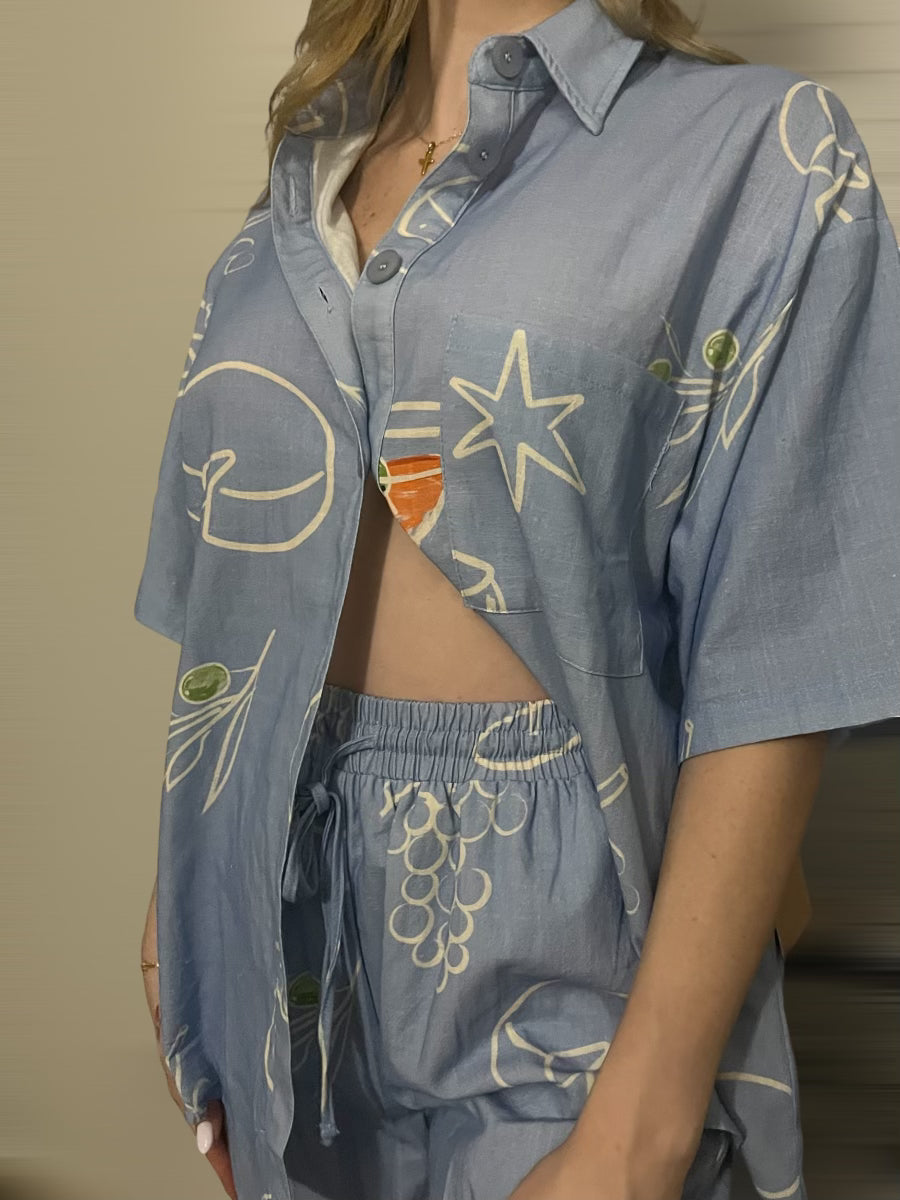 COCKTAIL BUTTON SHIRT
