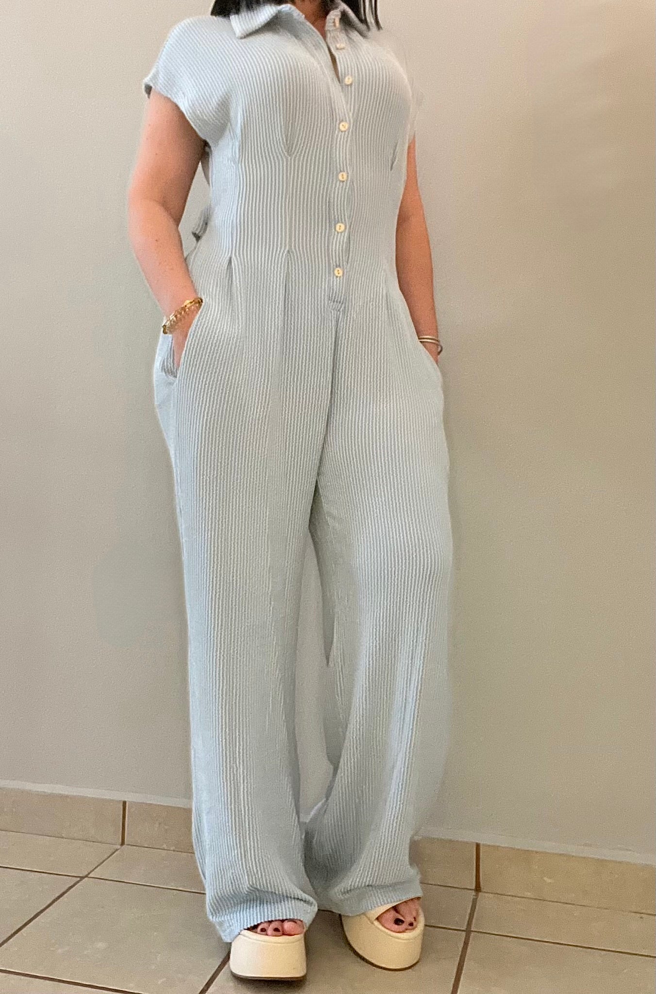 Blue Jumpsuit