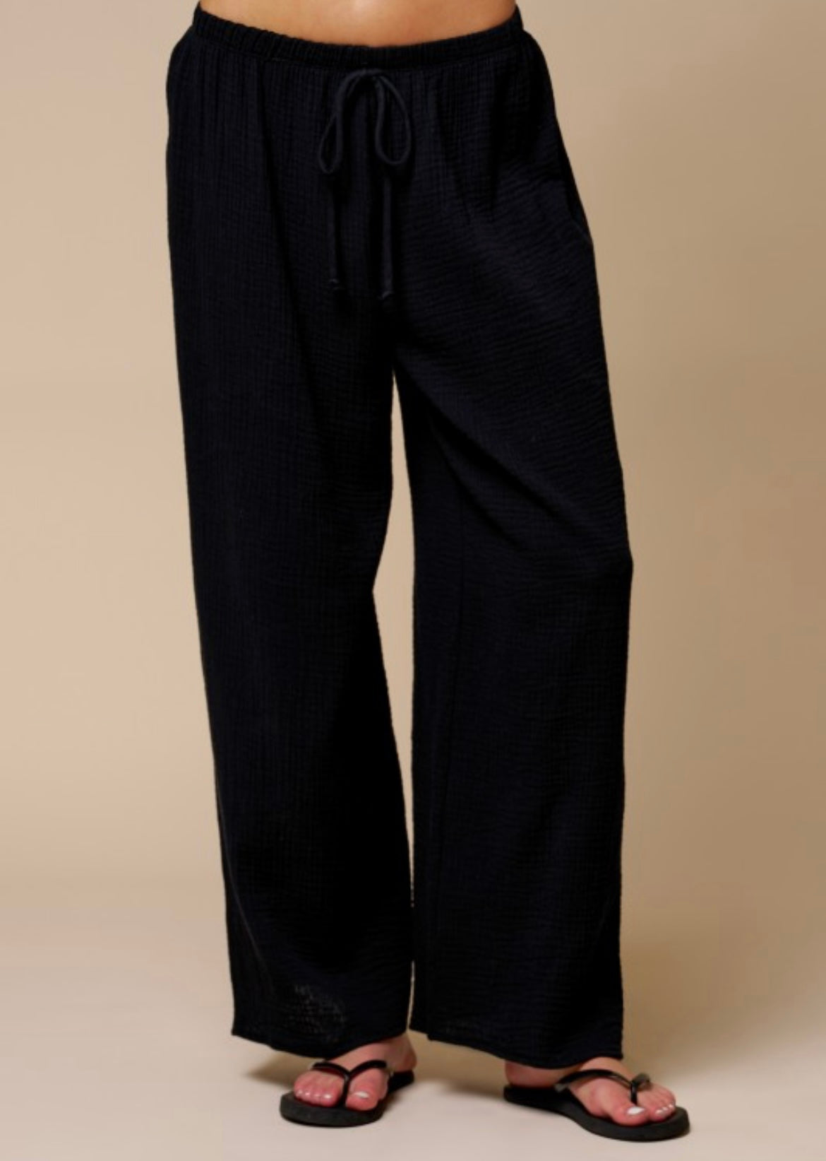 Black Cotton Pant