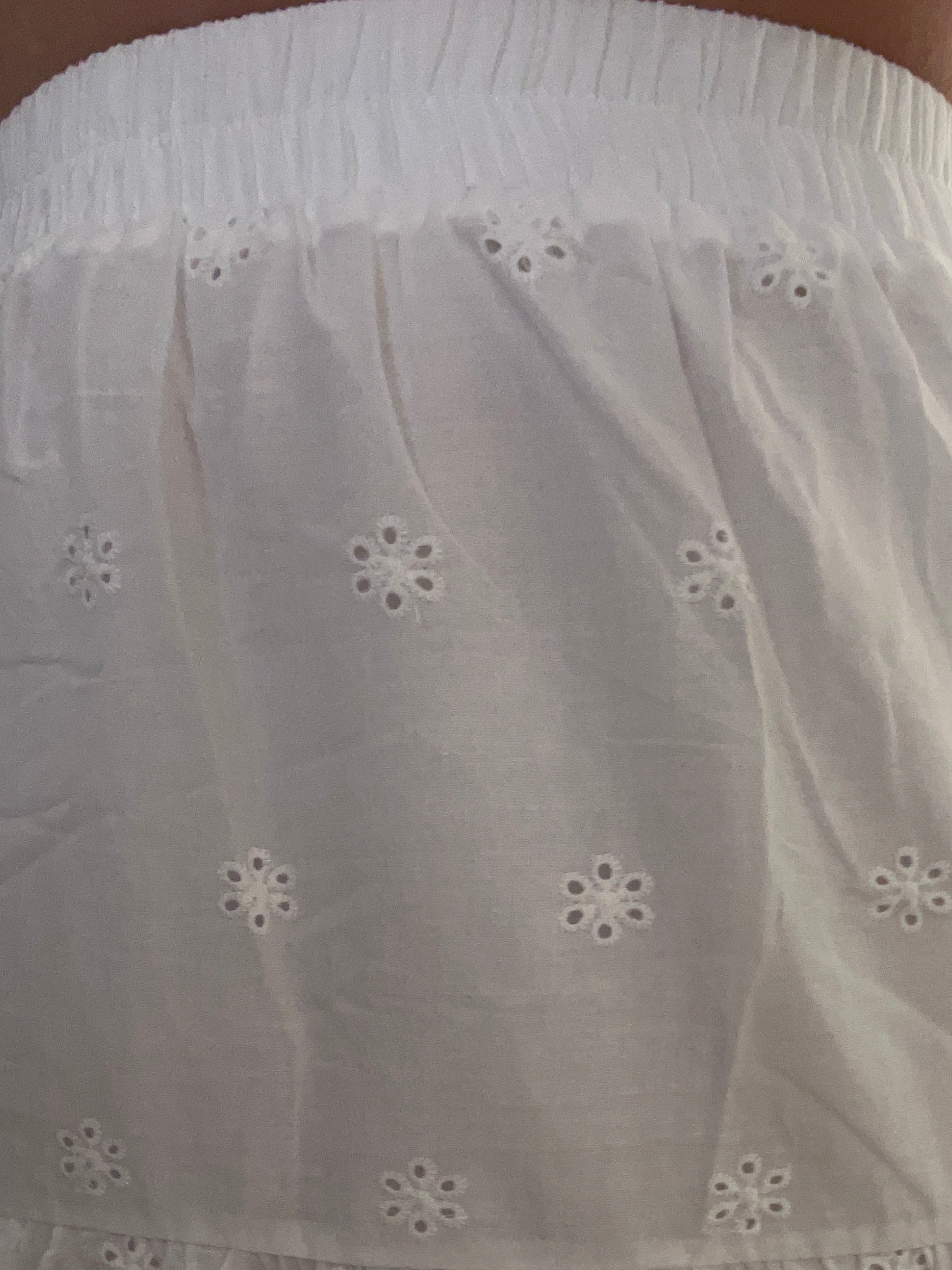 White Eyelet Skirt