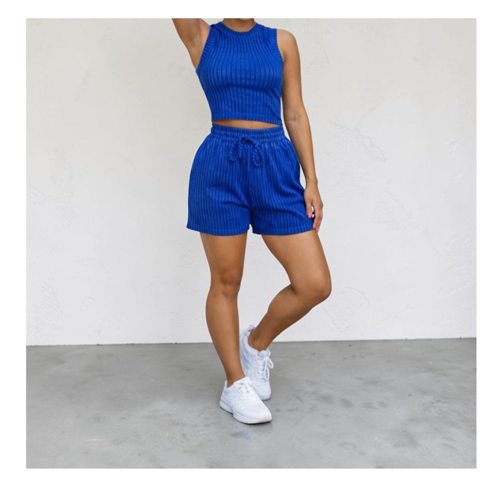 Royal Blue Striped Set