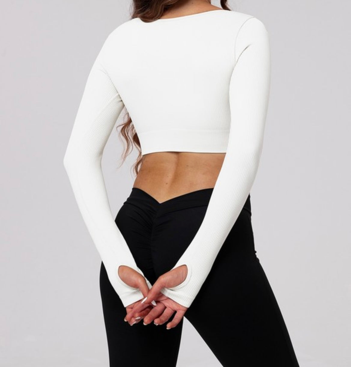 Active Long Sleeve Crop Top