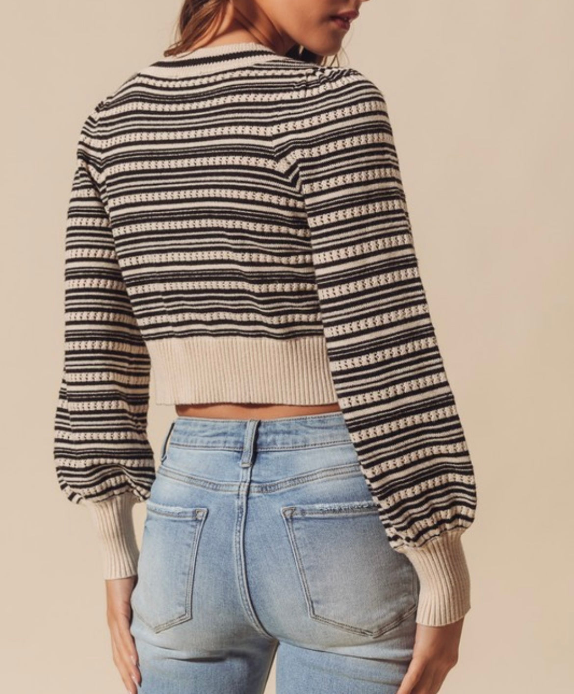 Ribbon Cardigan Top