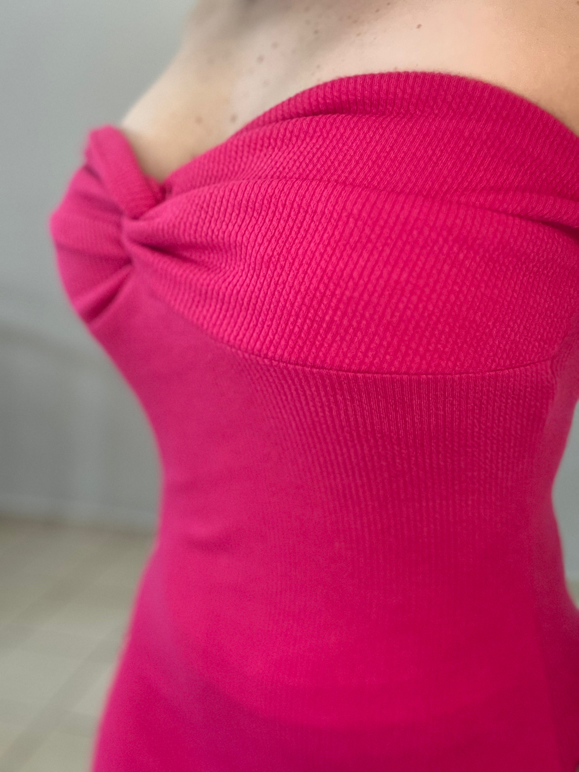 Fucshia Midi Dress