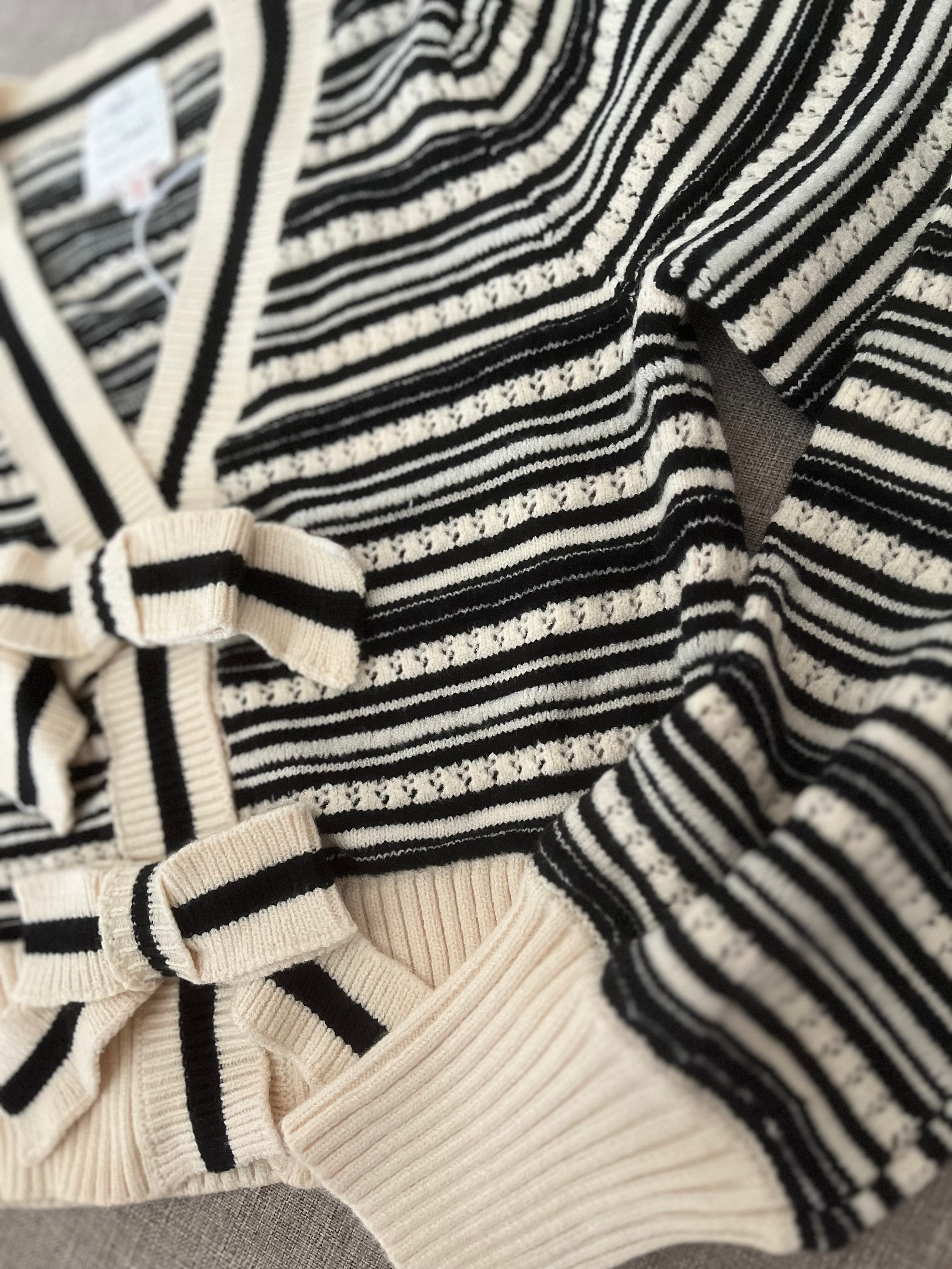 Ribbon Cardigan Top