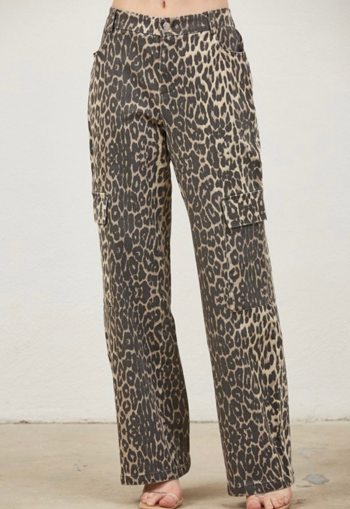 Animal Print Cargo Pant