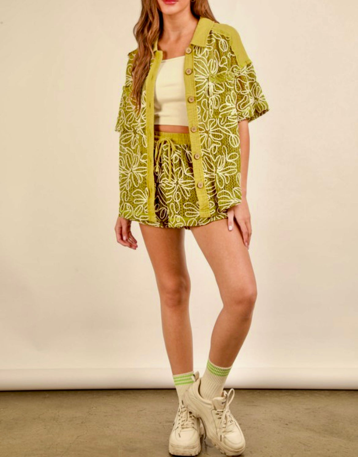 Avocado Top and Short Set