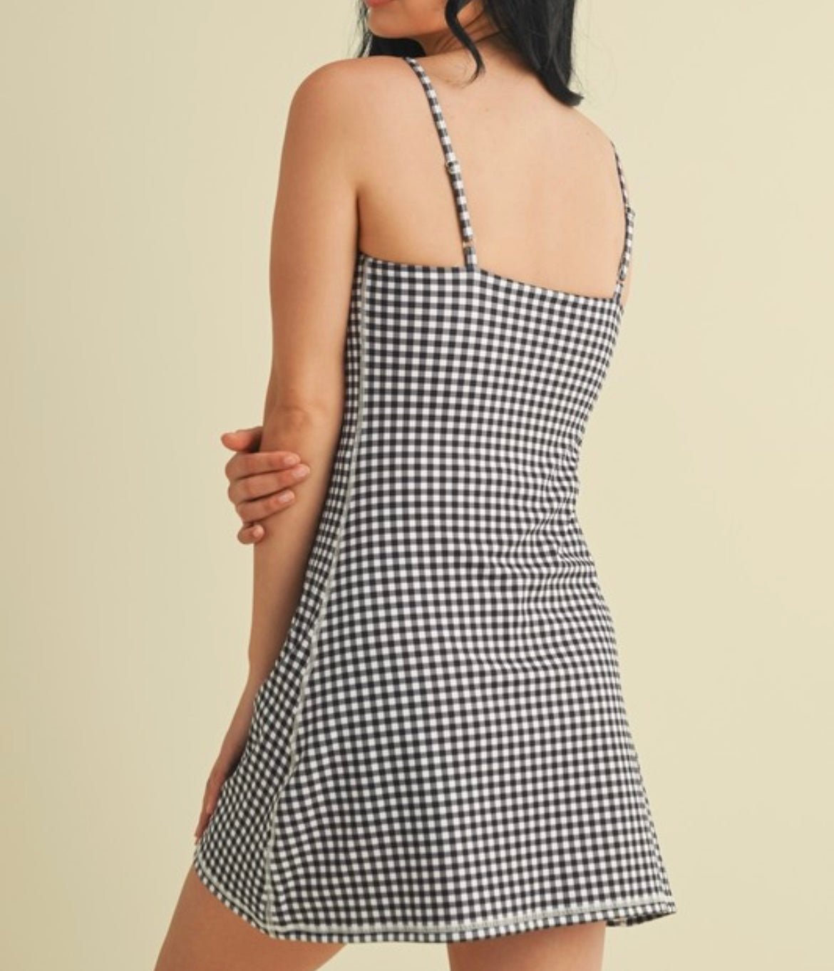 Black Gingham Dress