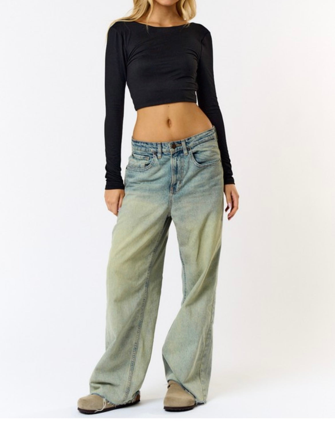 Long Sleeve Black Top