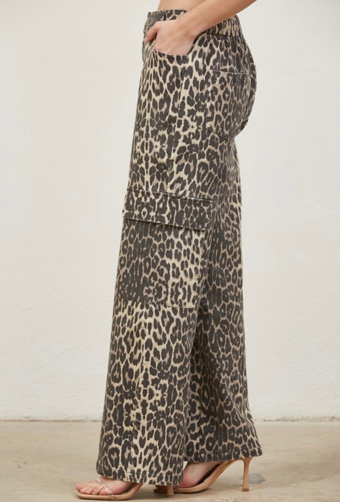 Animal Print Cargo Pant