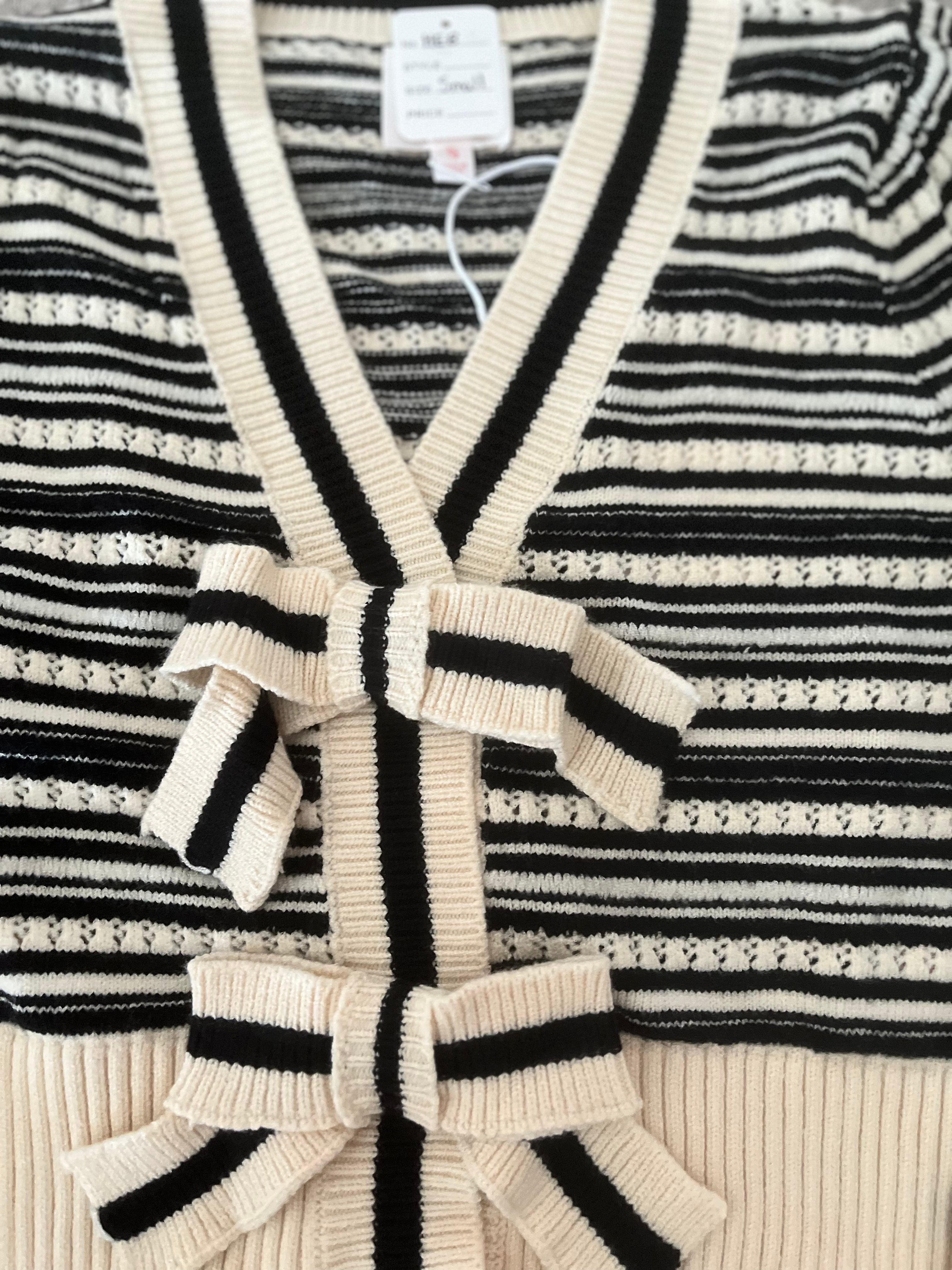 Ribbon Cardigan Top