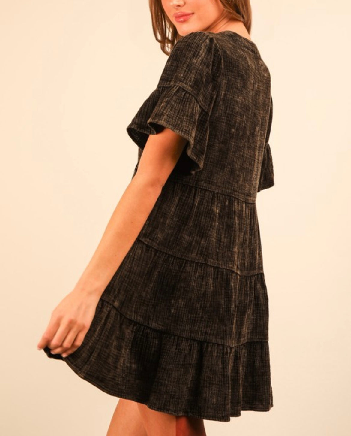 Washed Black Dress