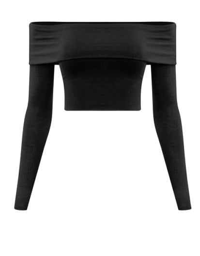Black Off Shoulder Top