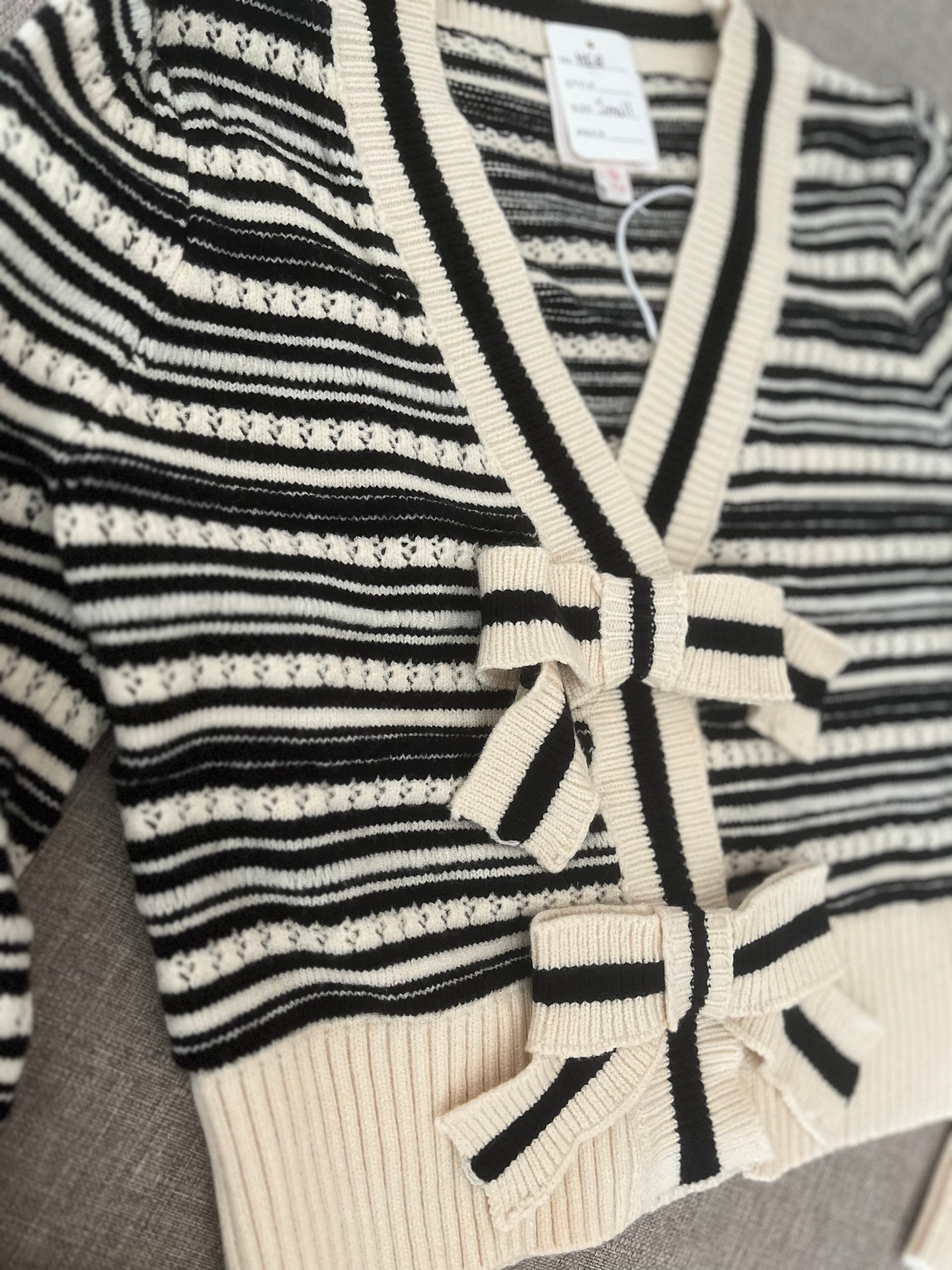 Ribbon Cardigan Top