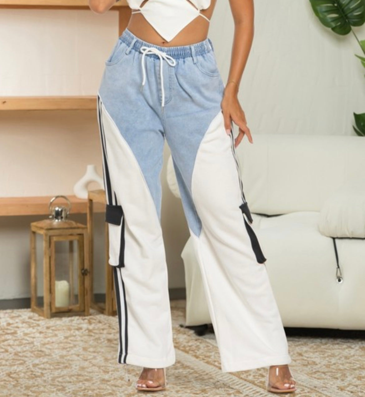 White Denim Pant