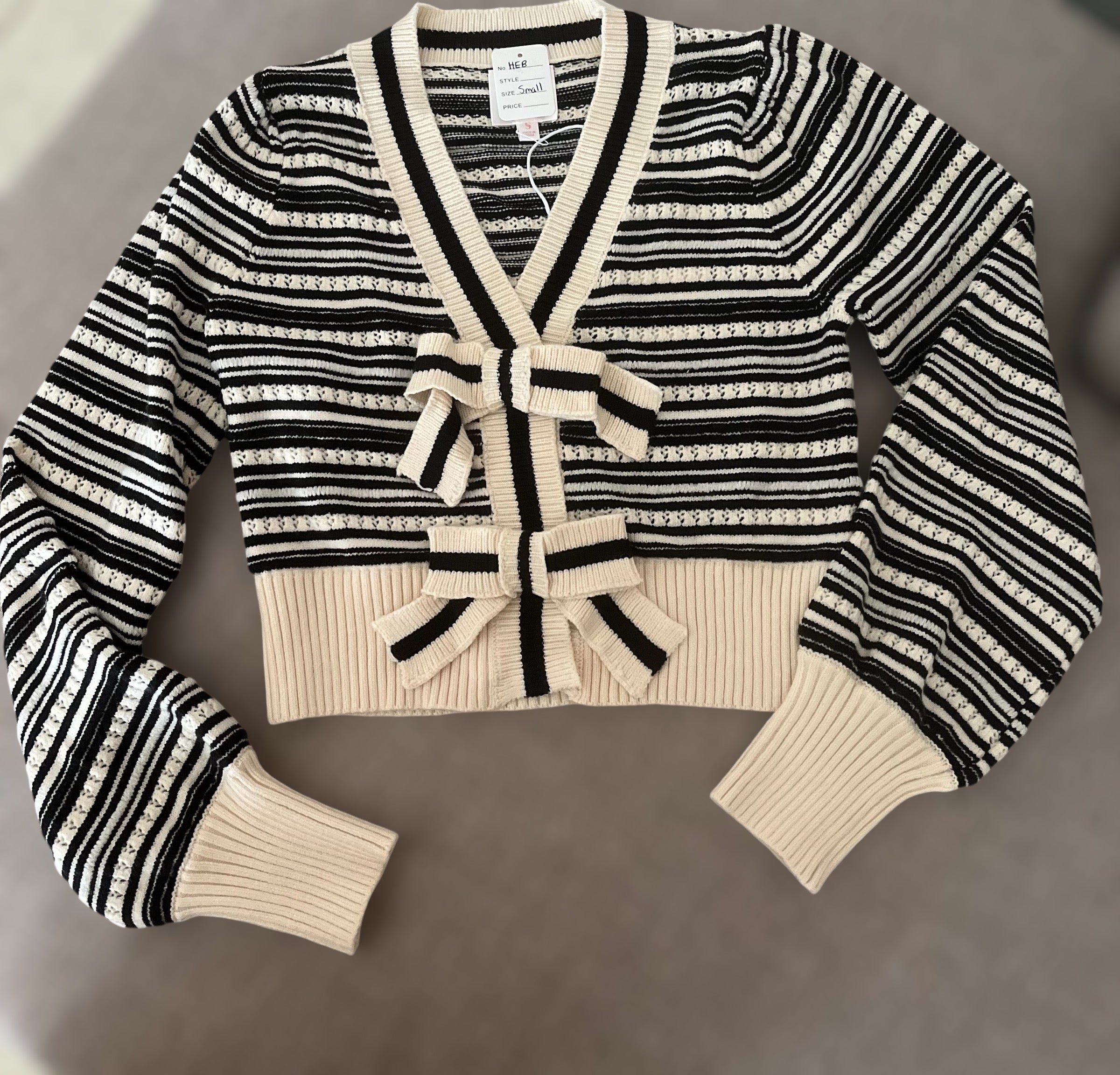 Ribbon Cardigan Top